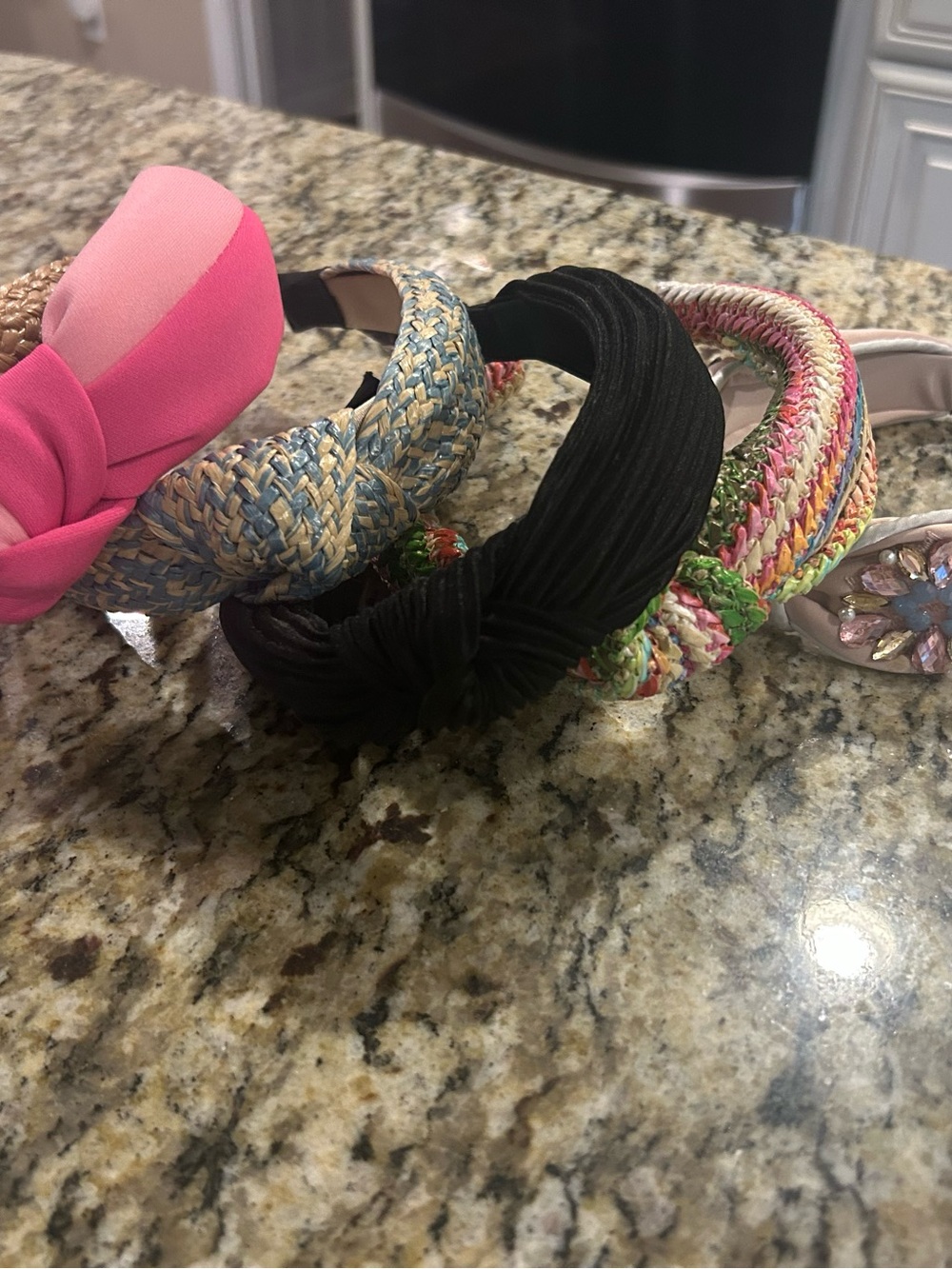 Women’s Knotted Headband - Pink, Black, Multicolor